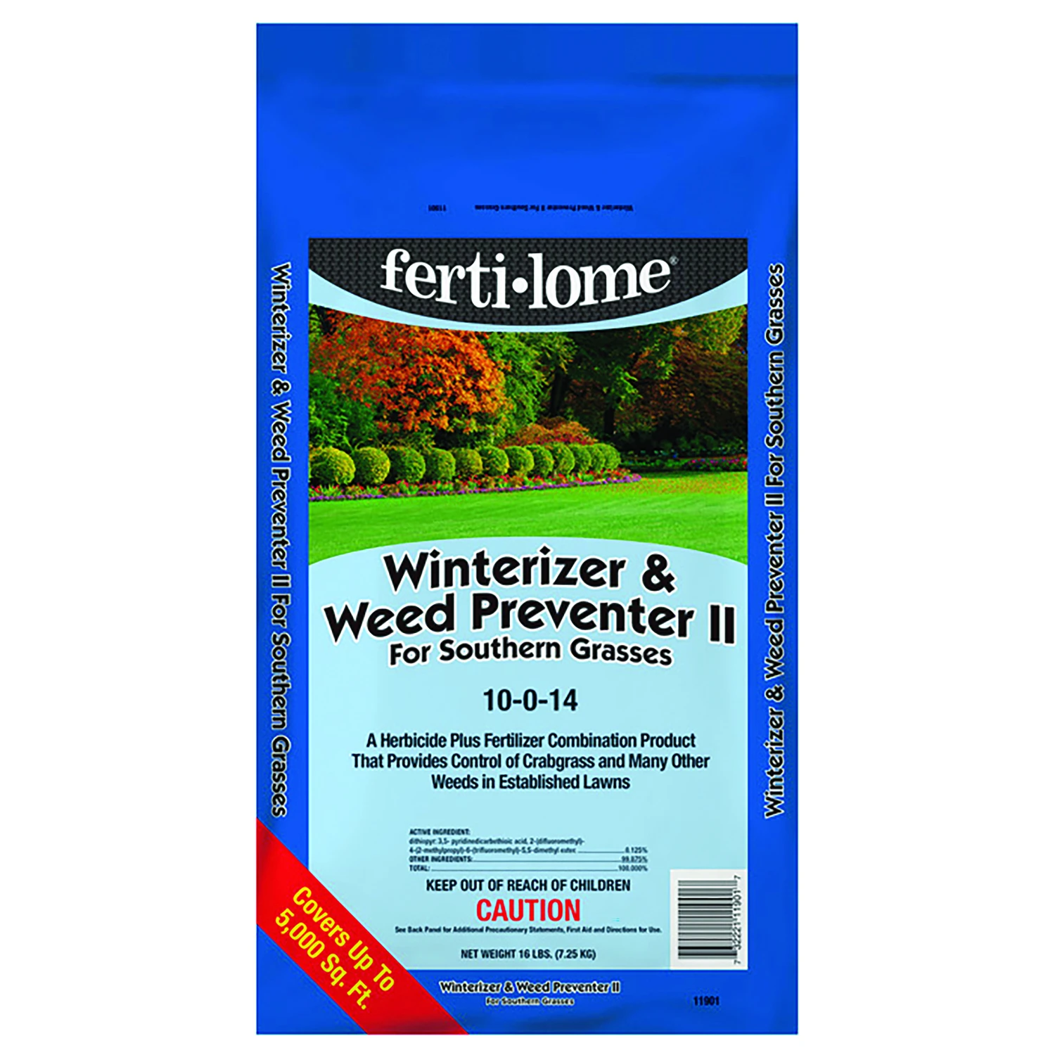 Lawn Winterizer & Weed Preventer II, Southern, 10-0-14, 16-Lbs.