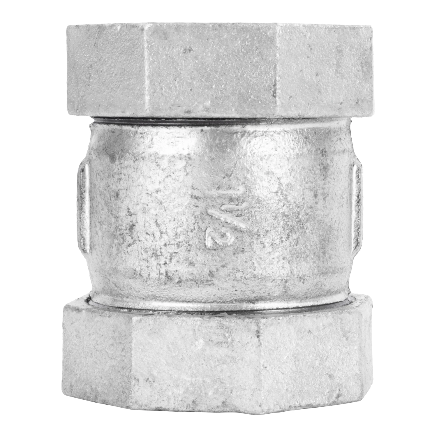 1-1/2 In. Compression X 1-1/2 In. D Compression Galvanized Malleable Iron Coupling