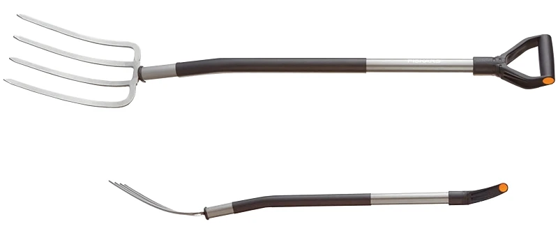 333400-1001 Ergo D-handle Garden Fork, 47 Inch, Boron Steel Tines