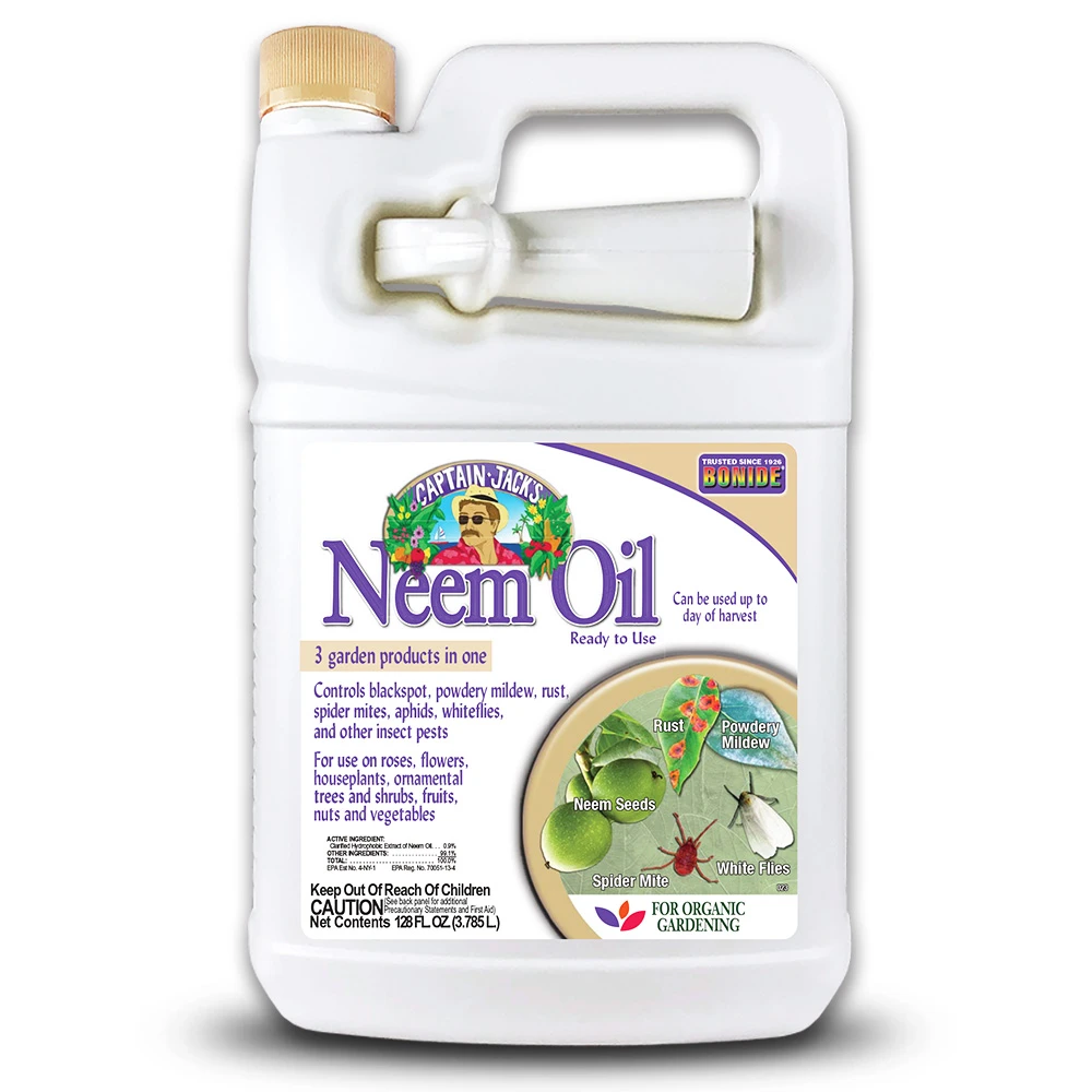 Captain Jack's Organic 3 In 1 Neem Oil Insecticide, Fungicide, Miticide 128 Oz