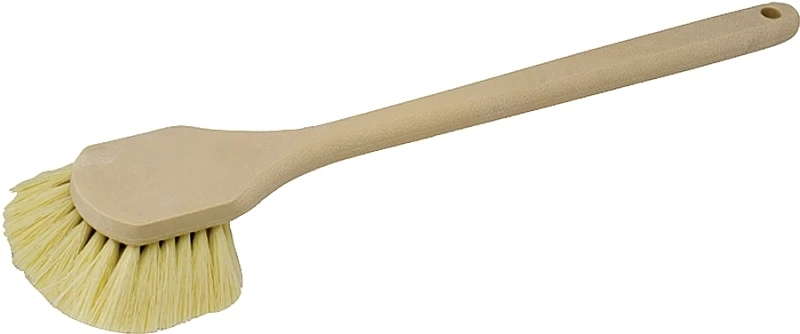 6525 20-inch Long Handle Utility Scrub Brush With White Bristles