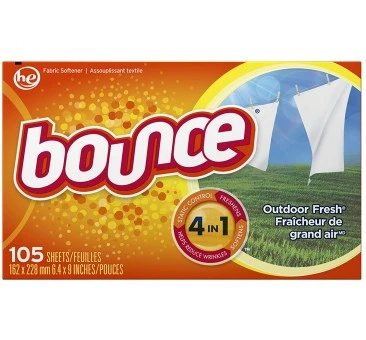 Bounce 105 Count Fabric Softener Dryer Sheet