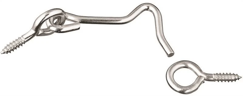 STANLEY 3 Count 2 Zinc Plated Gate Hooks & Eyes
