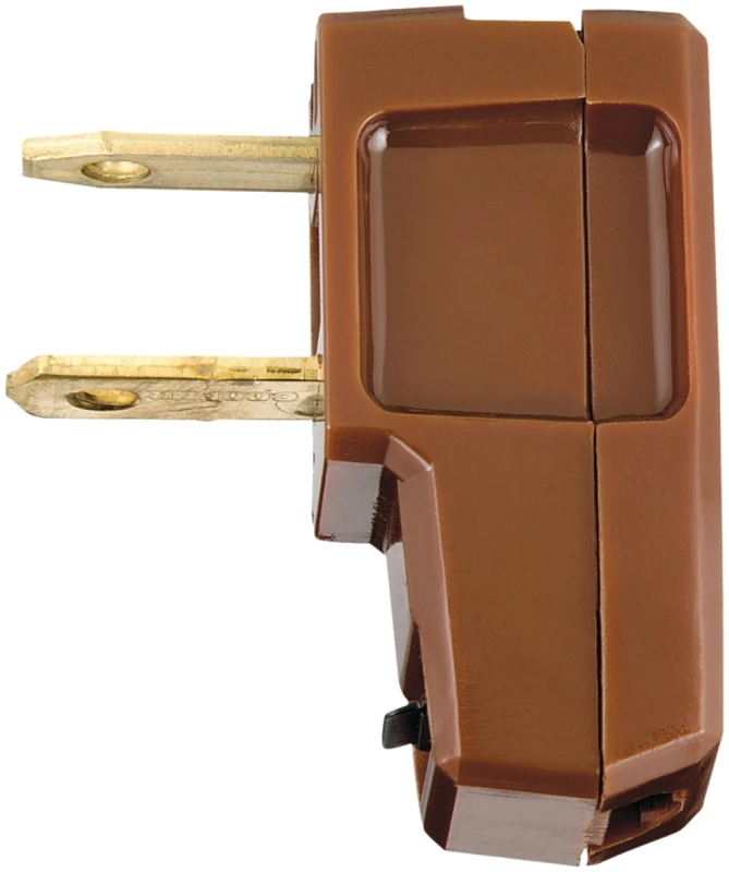 Bp2600-6b-l Plastic 1-15 Nema Super Plug, Brown