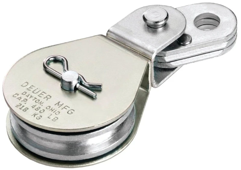 Db35e 3-1/2 Inch Swivel Eye Cable Block, Steel, 1250 Lb Capacity