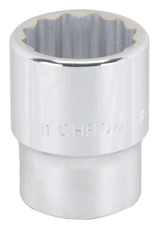 29mm 12-point Socket, 3/4-inch Drive, Chrome Vanadium Steel