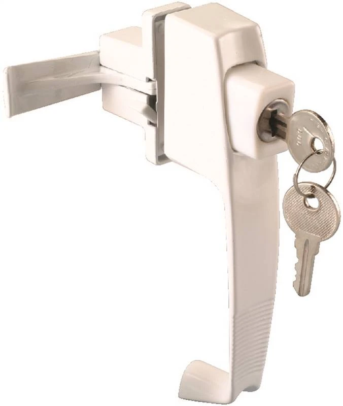 47015-ukw White Push-button Door Latch For 7/8 To 1-1/4 Inch Thickness