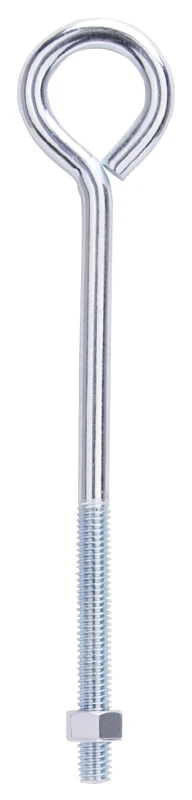 Lr285 3/8" X 8" Zinc Eye Bolt With Nuts, Pack Of 10
