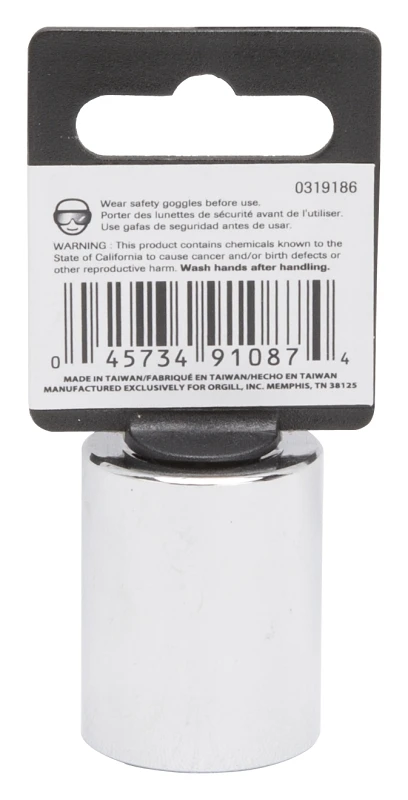7/8 Inch 12 Point Standard Socket, 1/2 Inch Drive, Model Mt6517445
