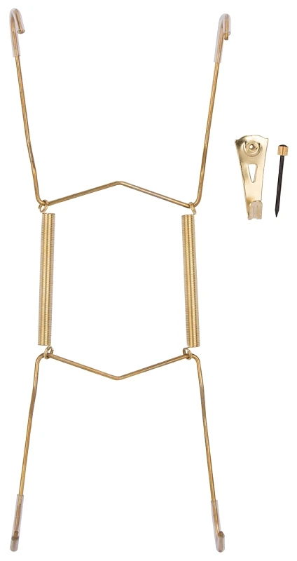 Plate Hanger 8-11 Inch Polished Brass For Decorative Plates