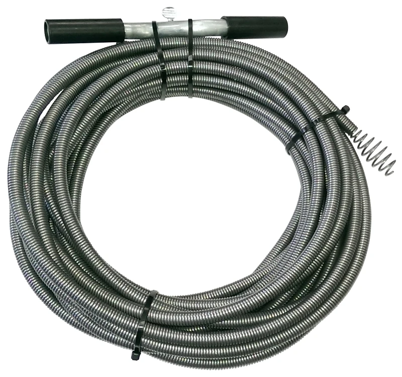 3/8 Inch X 50 Feet Black Drain Auger With High Carbon Steel Wire