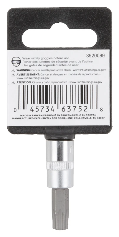 1/4 Inch Drive T40 Star Bit Socket - Chrome Vanadium Steel