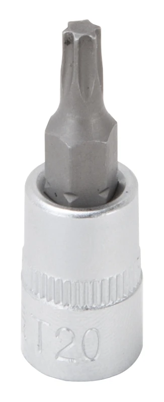 1/4 Inch Drive T20 Star Bit Socket - Chrome Vanadium Steel