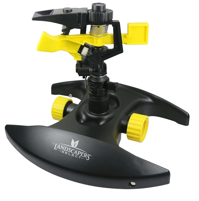 37735 Pulsating Lawn Sprinkler With Plastic Base For Full And Part Circle Coverage