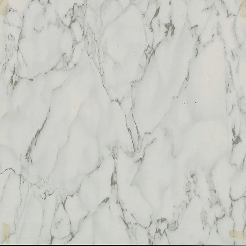 Cl1201 Self-adhesive Vinyl Floor Tile, 12 In X 12 In X 1.2 Mm, White Marble