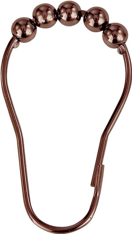 Durable Roller Ball Curtain Hook In Venetian Bronze Finish - Model Sd-bh-vb