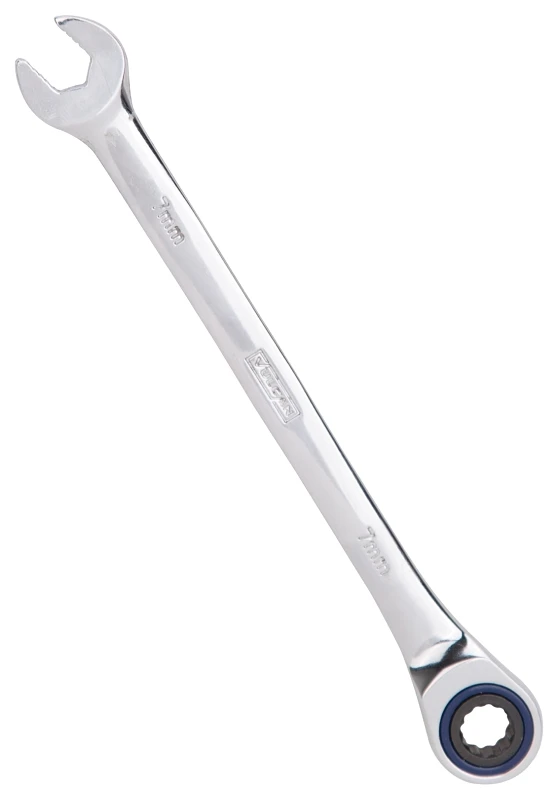 Pg7mm 7mm Combination Ratchet Wrench - 72 Tooth, Chrome Vanadium Steel