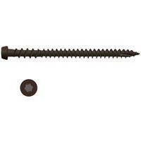 National Nail 349059 Composite Deck Screw Dark Brown 2.5 Inch #10