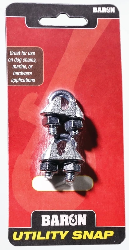 Mfg C-260-1/8 Wire Rope Clip, 1/8 Inch Malleable Iron Cable Clamp