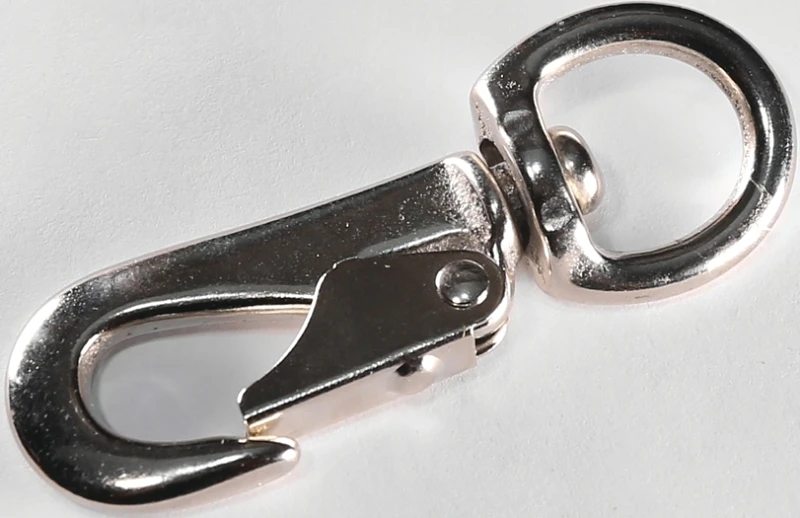 Cap Swivel Round Eye Snap 4-1/2 In. Malleable Iron Zinc-coated