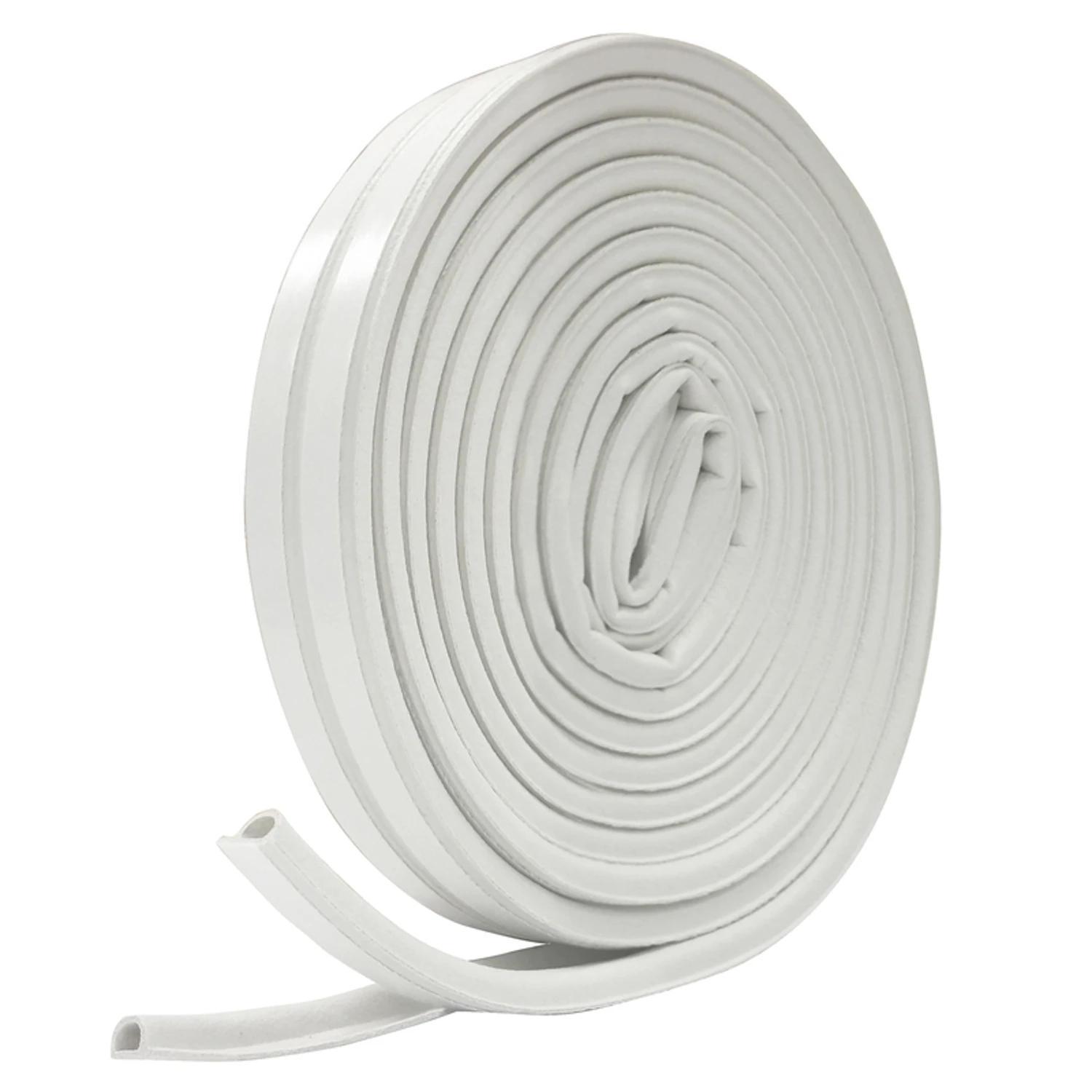 White Epdm Rubber Foam Weather Seal For Doors And Windows 17 Ft. L X 0.22 In.