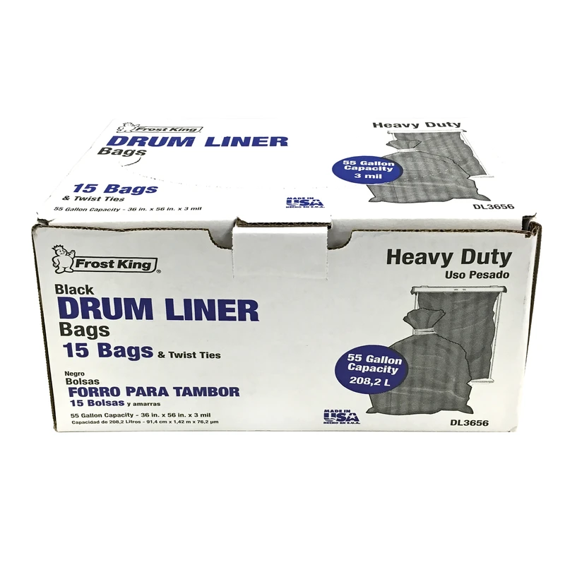 Frost King 55 gal Drum Liners Twist Tie 15 pk