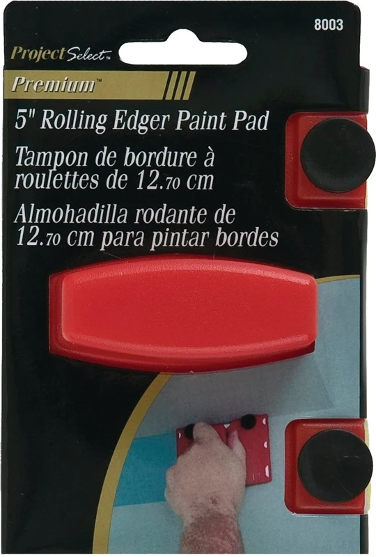 8003 5-inch Wheeled Paint Pad Edger With Flocked Foam Pad