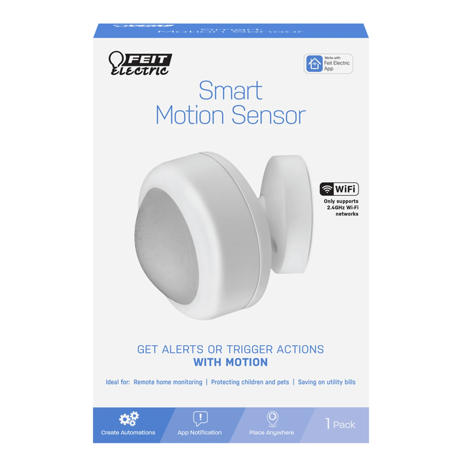 Smart Home Motion-sensing Battery Powered Led Replacement Sensor - White