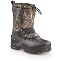 Frosty Kids' Insulated Winter Snow Boots, Size 1, Black