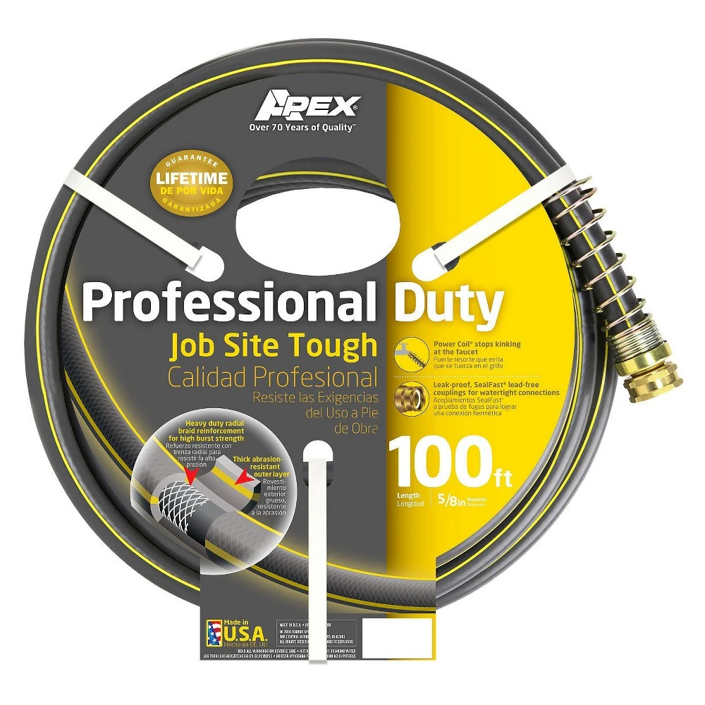 888vr100 Contractor Rubber-vinyl Hose, 5/8-inch X 100-feet
