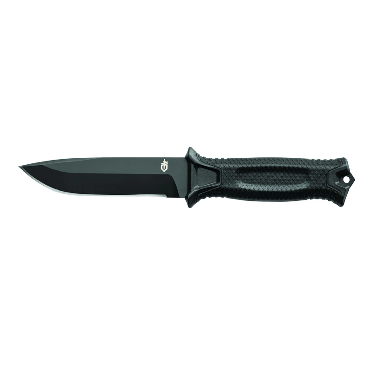 Strongarm Black 420 Hc Stainless Steel 9.8 In. Fixed Blade Knife With Rubberized Handle