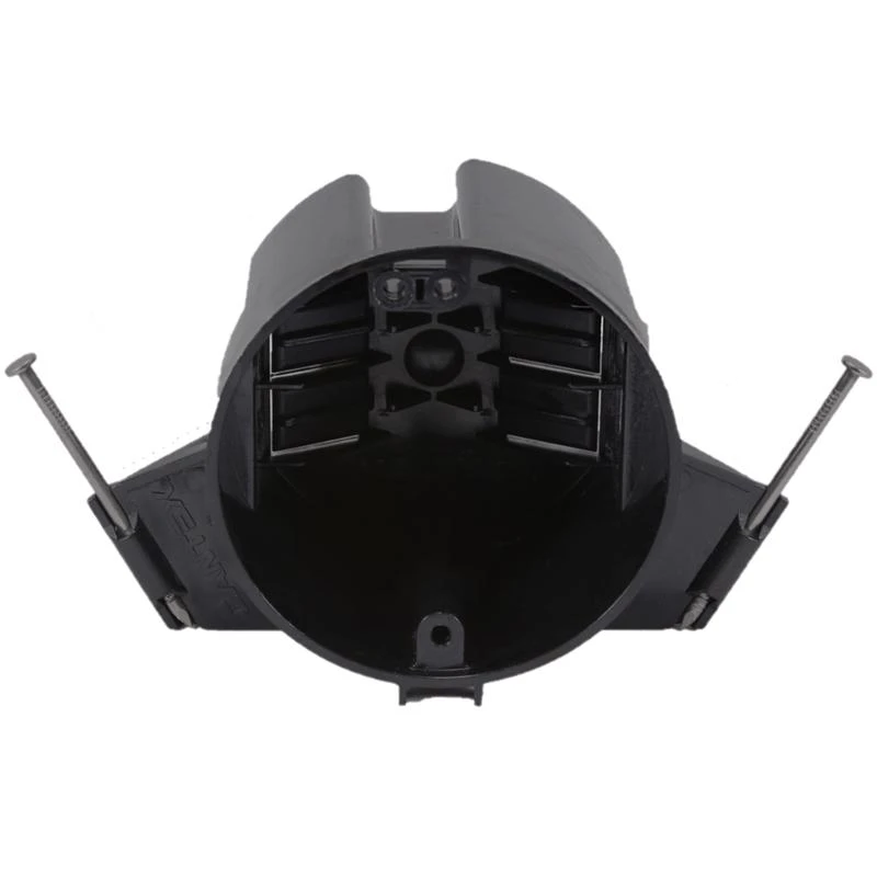 Cantex Ez Box 18 Cu In Round Polycarbonate Ceiling Box Black