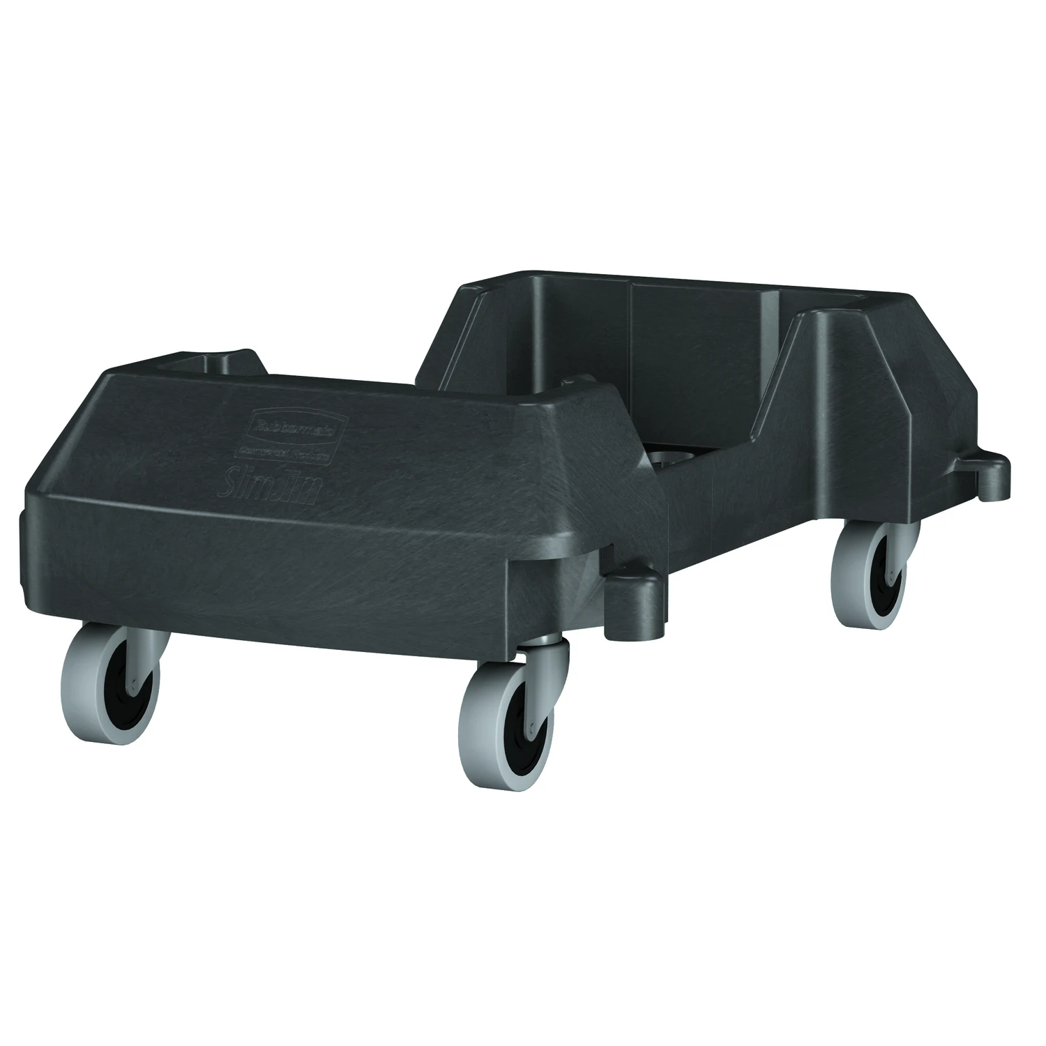 Slim Jim Gray Resin Wheeled Garbage Can Dolly, Model 1980602