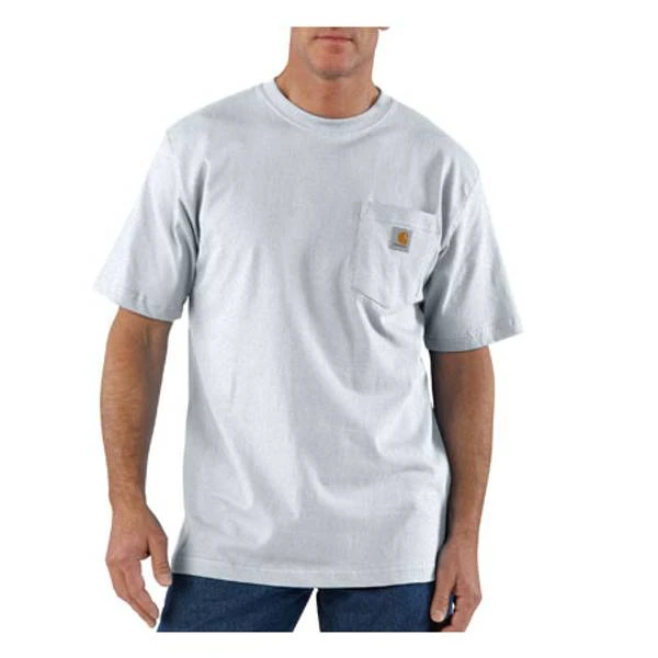 Men's Workwear Pocket T-shirt K87 - Short Sleeve - Ash - Large