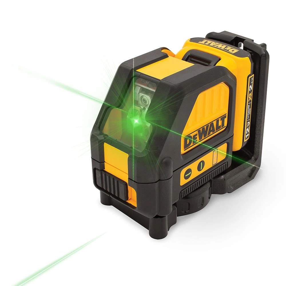 Dw088lg 12-volt Max Lithium-ion Green Self-leveling Cross-line Laser Level With Accessories