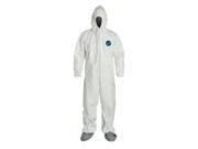 Disposable Coveralls, White, XXL, 25-Pk.