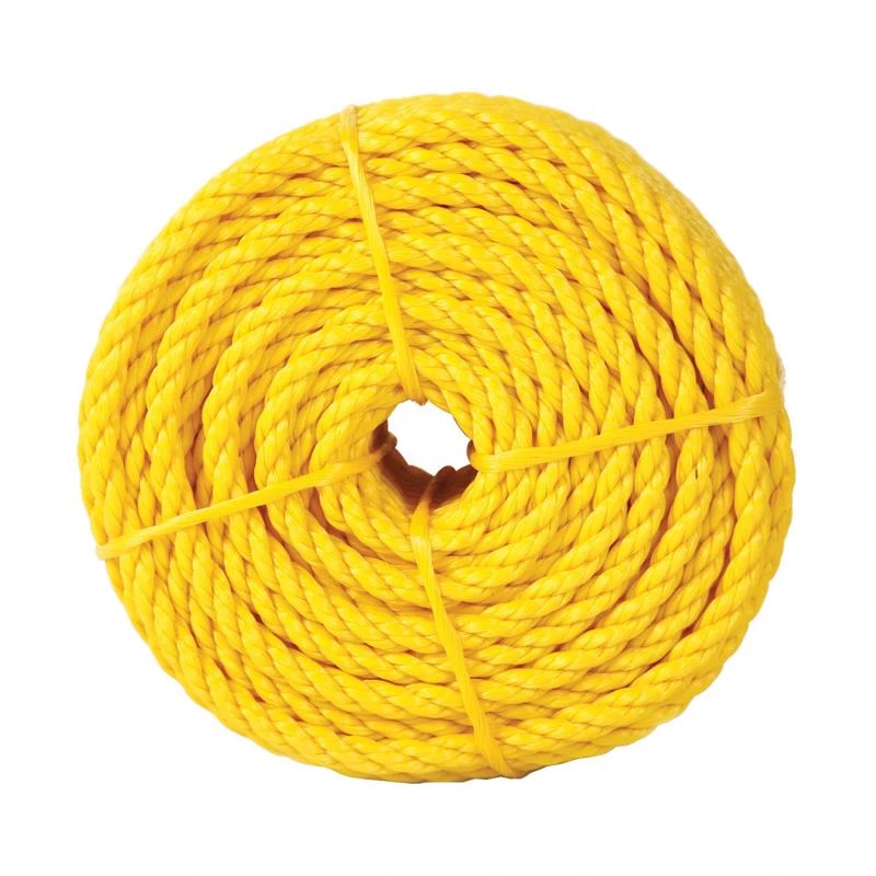 3/8 Inch Diameter X 50 Feet Long Yellow Twisted Polypropylene Rope