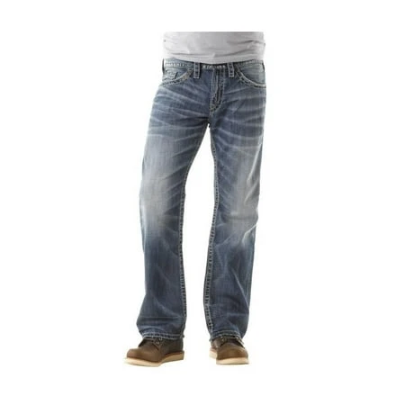 Men's Zac Relaxed Fit Straight Leg Jeans, Size 32 X 34 - Light Vintage Wash