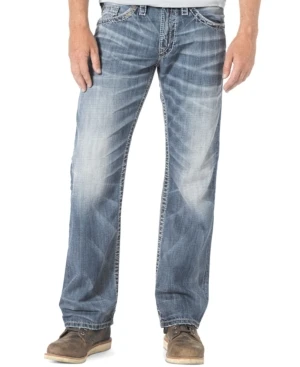 Men's Zac Relaxed Fit Straight Leg Jeans, Size 33 X 32 - Light Wash