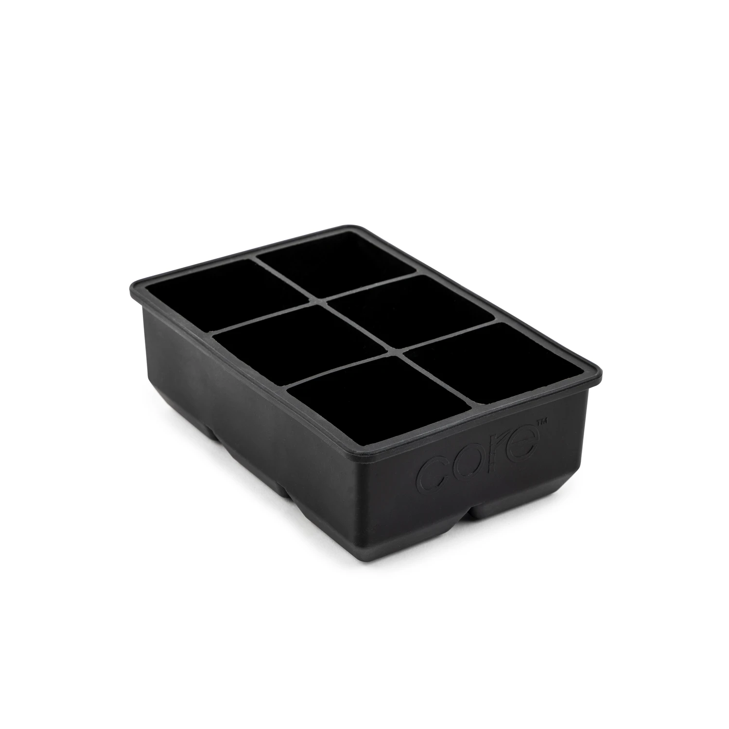 Onyx Silicone Ice Cube Tray - 6 Compartment, Dishwasher Safe, 4.31 In. X 6.27 In.