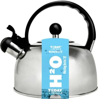 Today Simon 2 Quart Stainless Steel Whistling Tea Kettle With Locking Spout Cover