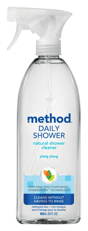 Ylang Ylang Scent Daily Shower Cleaner 28 Oz Liquid Trigger Spray Bottle