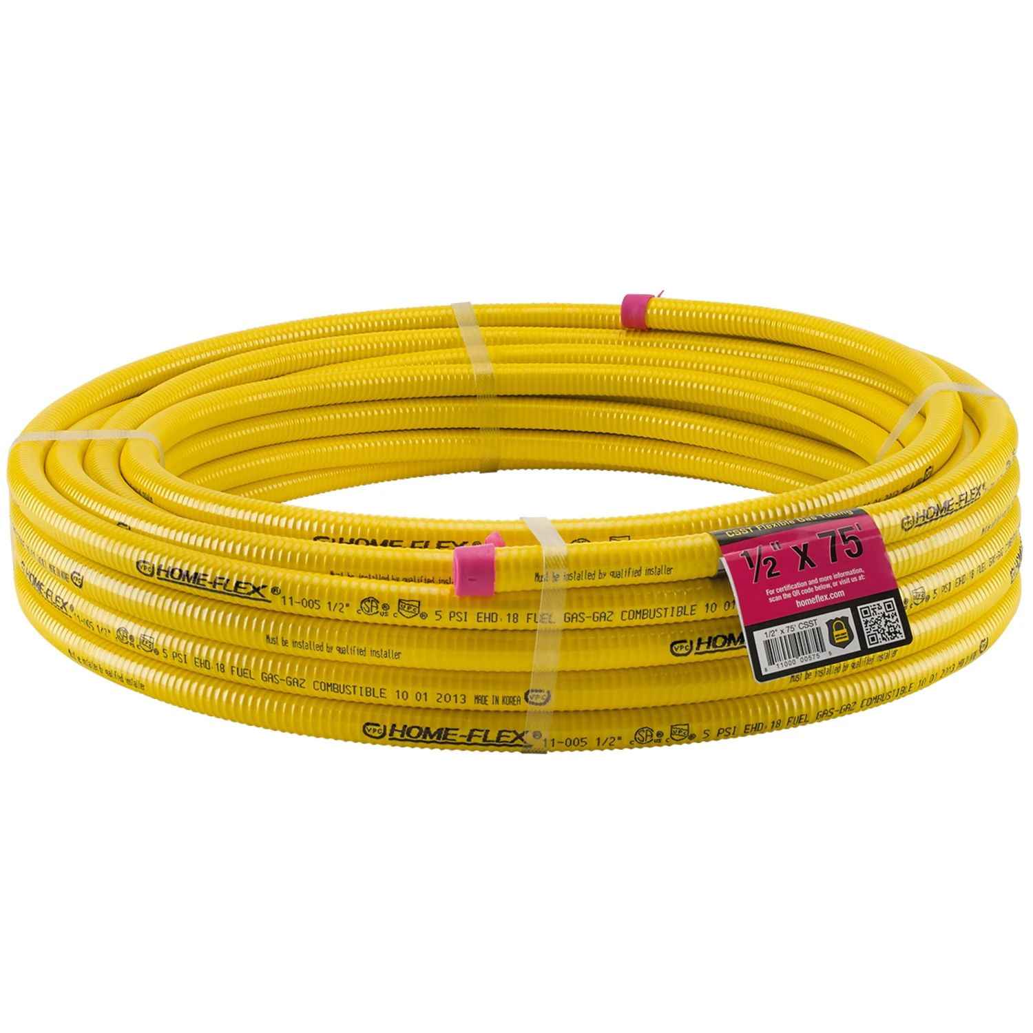 1/2 In. X 75 Ft. L Stainless Steel Csst Gas Tubing