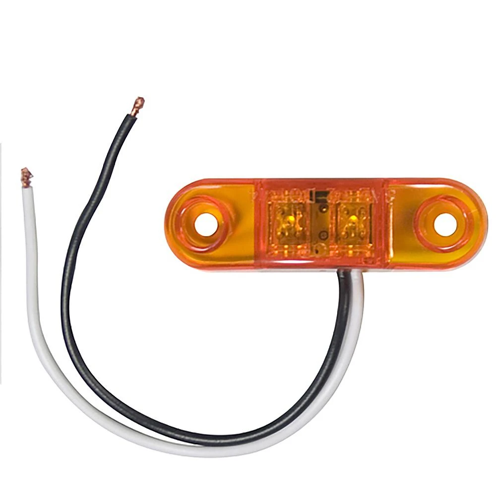 Amber Oblong Led Clearance/side Marker Light, Model C3221a