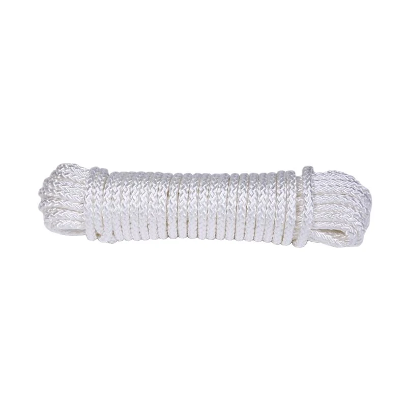 5/16 In. Diameter X 50 Ft. Length White Diamond Braided Nylon Rope