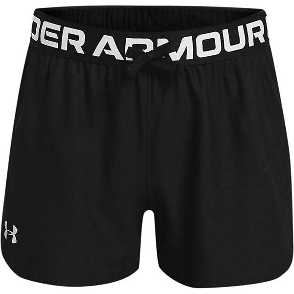 Girl's Play Up Solid Shorts - Xs - Black / Metallic Silver