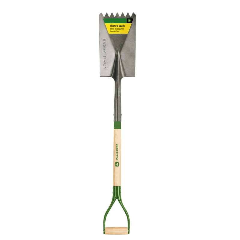 42 In. Steel Roof Spade With Wood Handle And D-handle Design