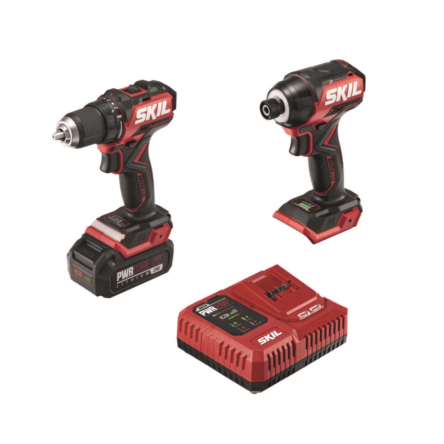 20v Pwr Core 20 Compact Cordless Brushless Drill And Impact Driver Kit