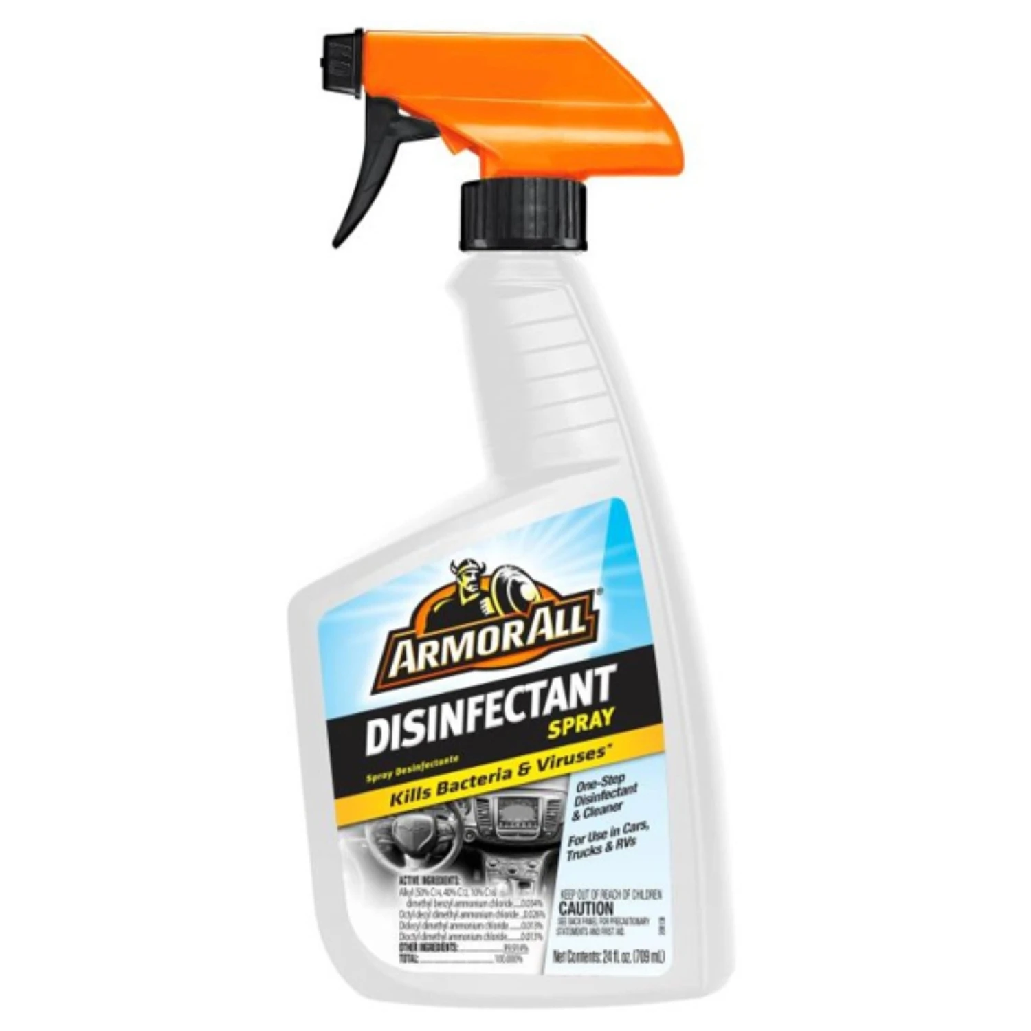 Multi-surface Disinfectant Spray Fresh 24 Oz For Automotive And Home Use