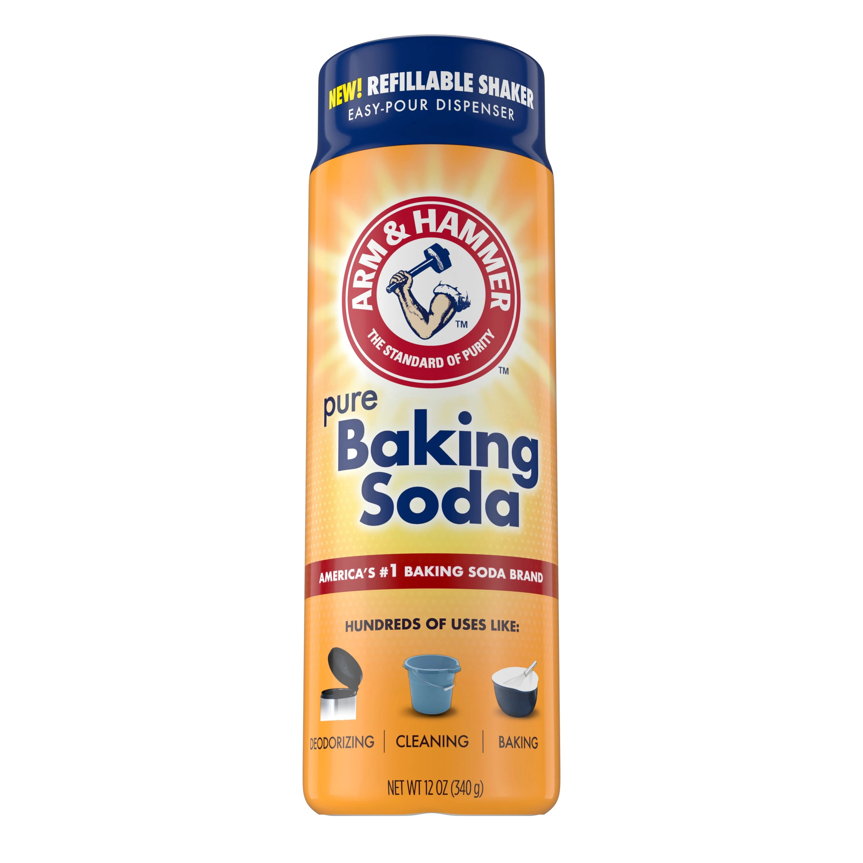 Non-scented Baking Soda Cleaner Powder 12 Oz Shaker Can